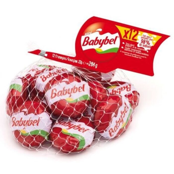Mini Babybel – 12 fromages individuels, goût doux et source de calcium