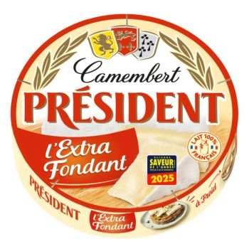 Camembert Président Extra Fondant – Lait français, goût primé 2025
