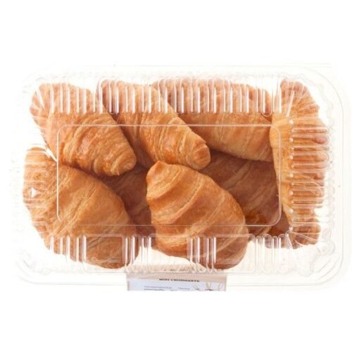 Croissants pur beurre – Viennoiserie dorée, fraîcheur garantie en barquette