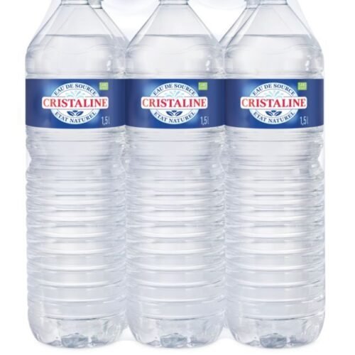 eau minérale cristalline 6x1,5l eau pure et rafraîchissante