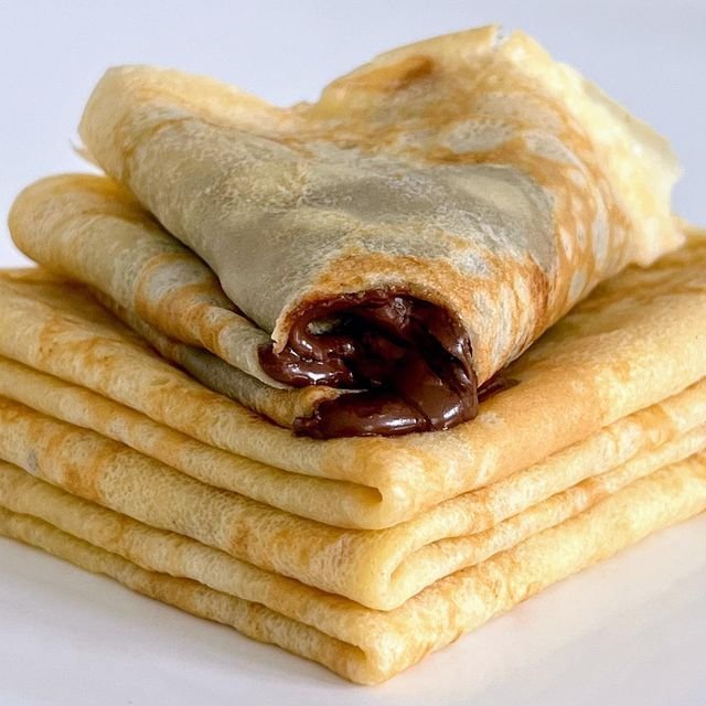 Crêpes au Chocolat x5 - Crêpes moelleuses garnies de chocolat fondant