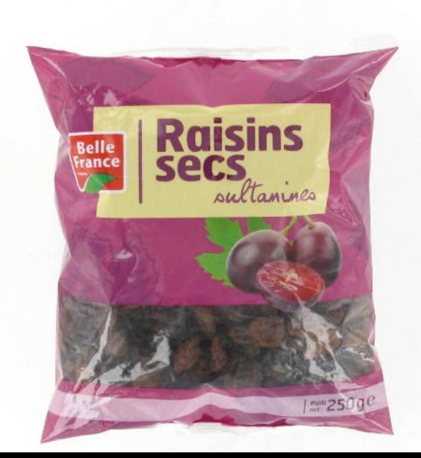 Raisins secs sultanines – Belle France – 250 g