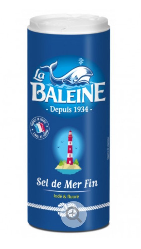 sel fin iodé et fluoré LA BALEINE