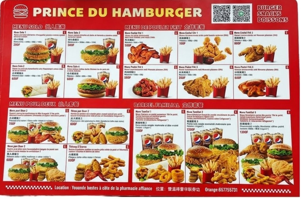 PRINCE DU HAMBURGER RESTAURANT
